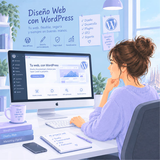 Diseño web WordPress en Barcelona Diseño web con WordPress