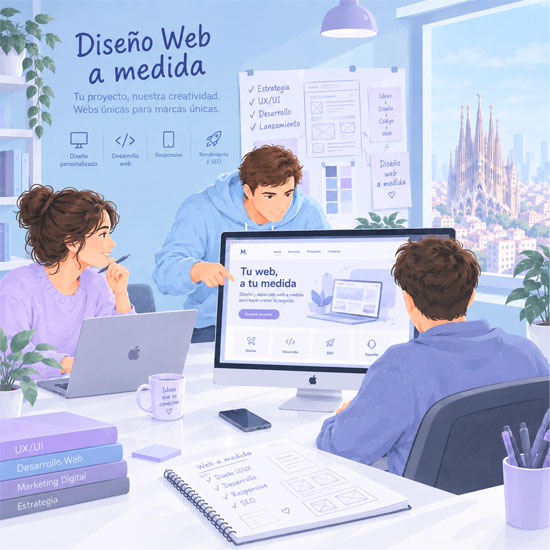 Diseño web a medida en Barcelona diseño web a medida